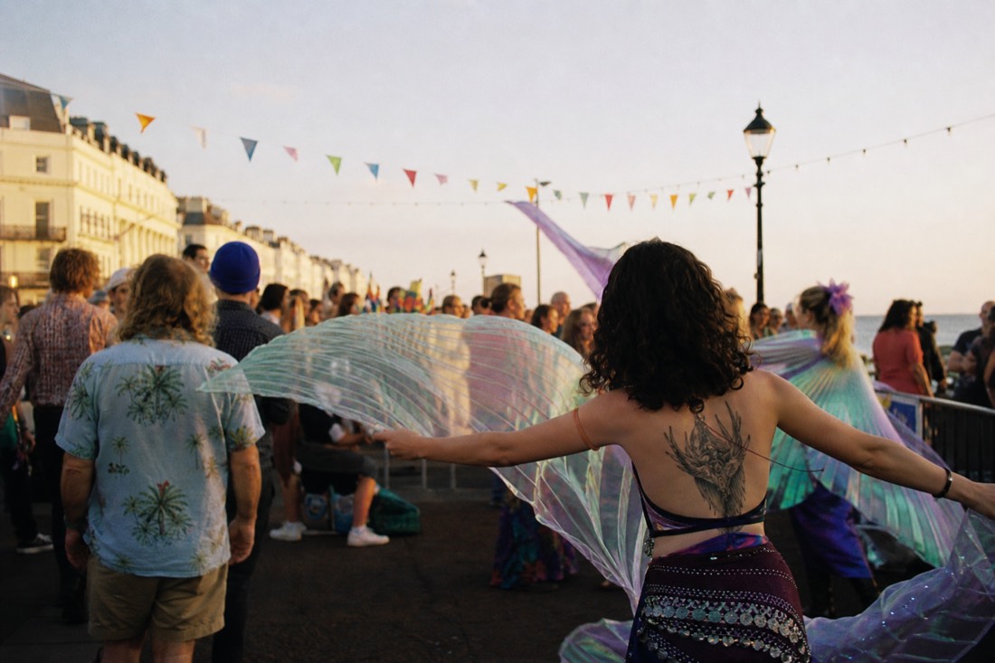 Where do the festival events happen? in Brighton