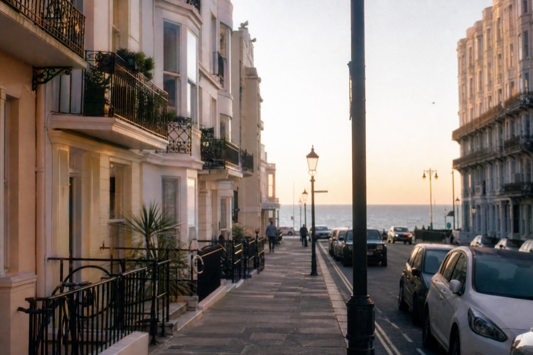 What are Hove's Regency squares and lawns? in Brighton