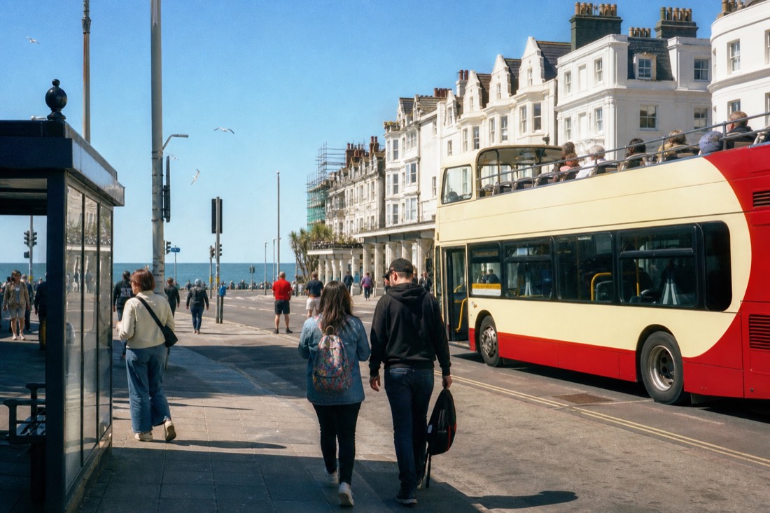 How long does it take to drive from London to Brighton? in Brighton