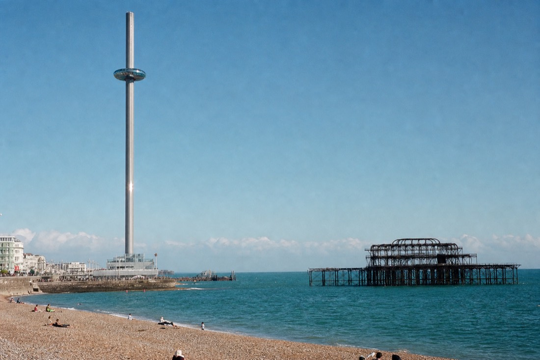 The British Airways i360 tower on Brighton seafront