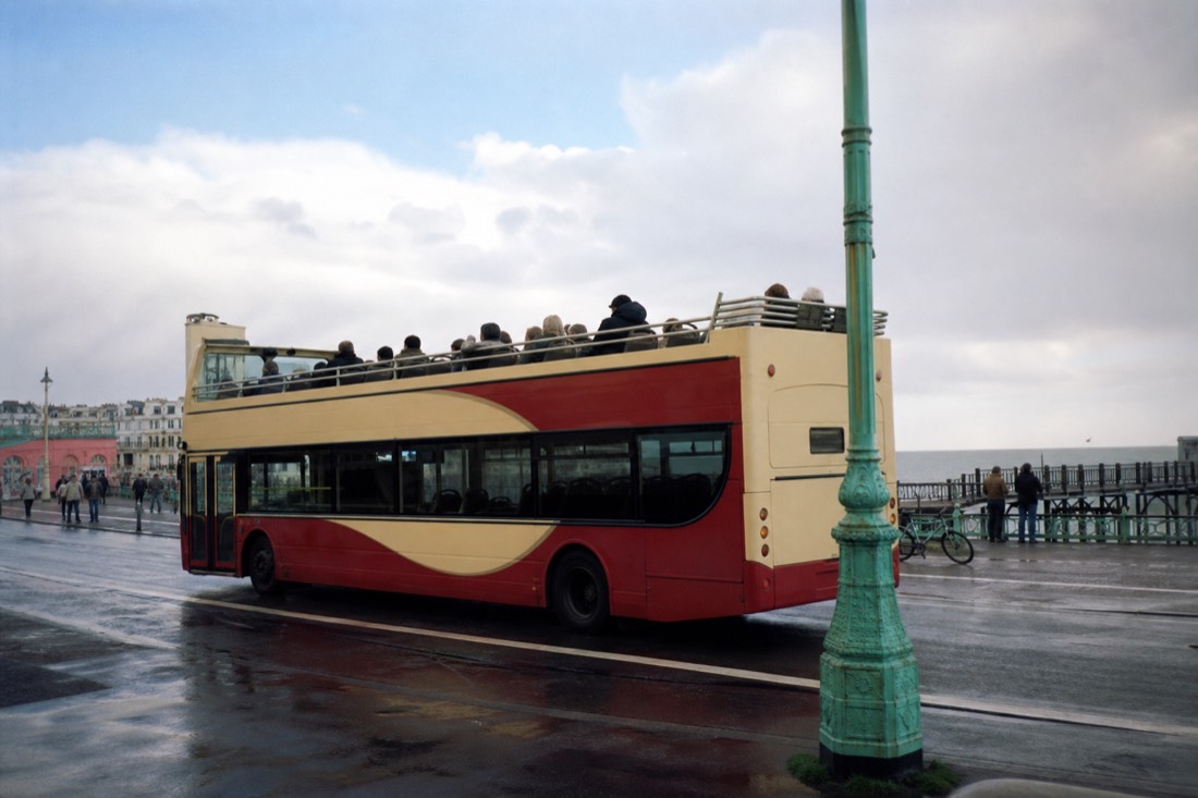 Who does the open-top sightseeing bus suit? in Brighton