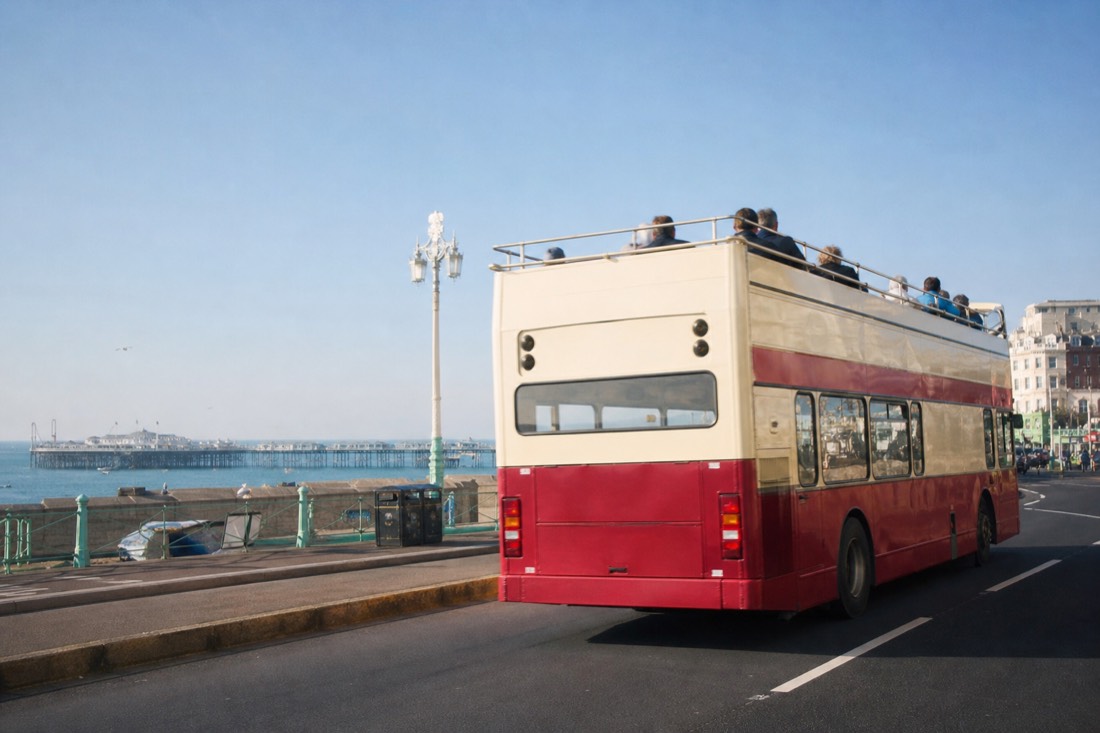 Where do you board the Brighton bus tour? in Brighton