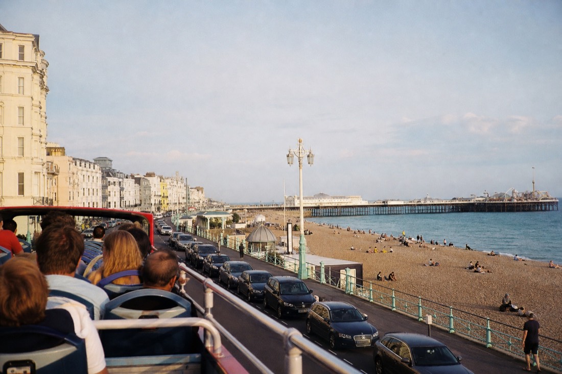 What else is around the Upside Down House on the seafront? in Brighton