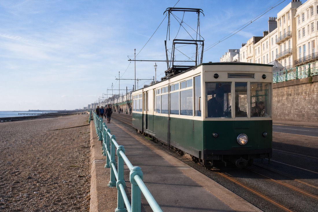 How do you pair Volk's Railway with the open-top bus? in Brighton