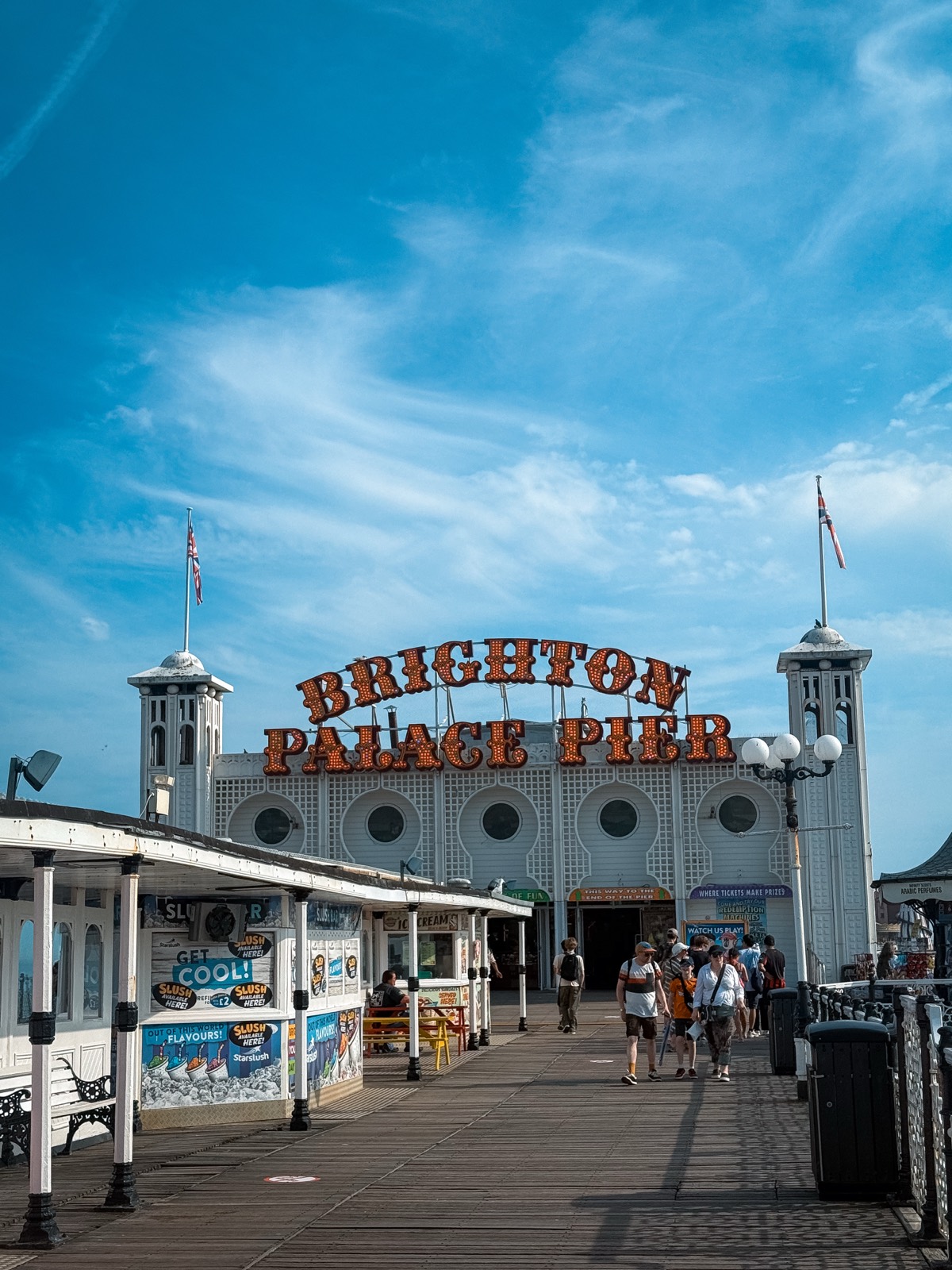 Brighton Palace Pier entrance, a stop you reach on the Brighton bus tour